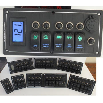Rocker Switch Panel/Voltmeter /Panel Holder Arb Carling Laser Switch Panel